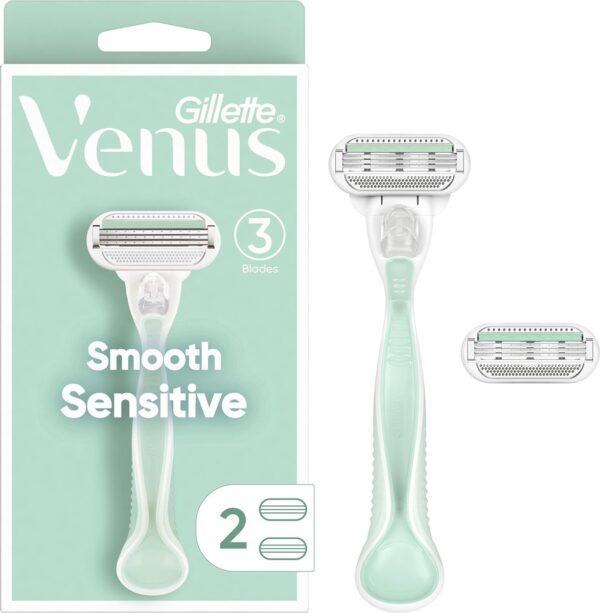 Gillette Gillette Venus Smooth Sensitive Scheermes houder + 2 scheermesjes