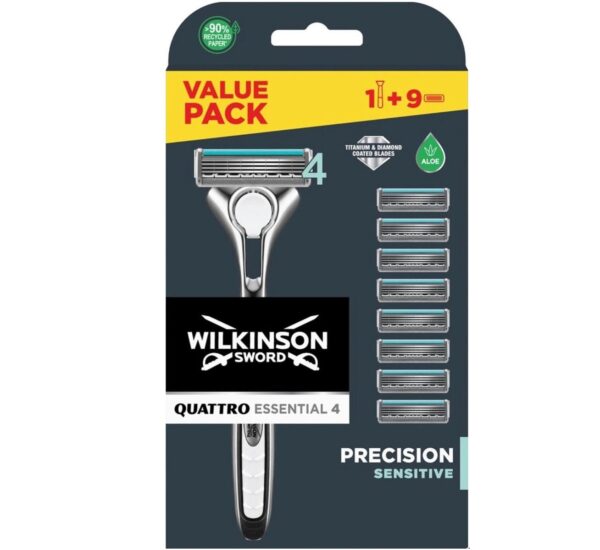 Wilkinson Wilkinson Sword Scheermesjes Quattro Titanium Sensitive - 8 Mesjes